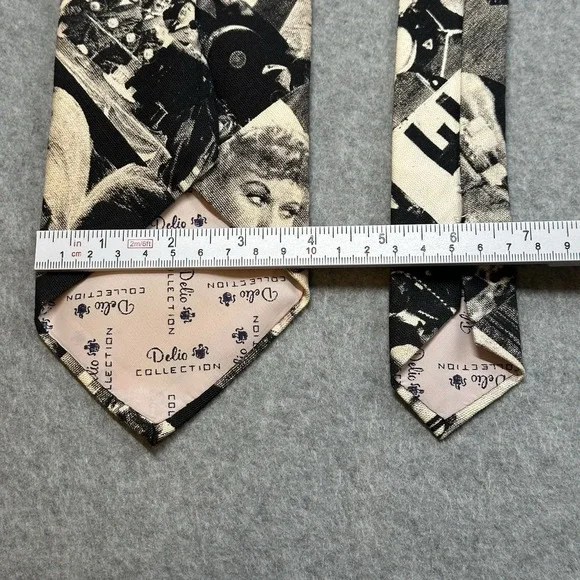 Vintage Delio Collection Old Hollywood Movie Star Novelty Tie 52x4in NOTE - Picture 5 of 7